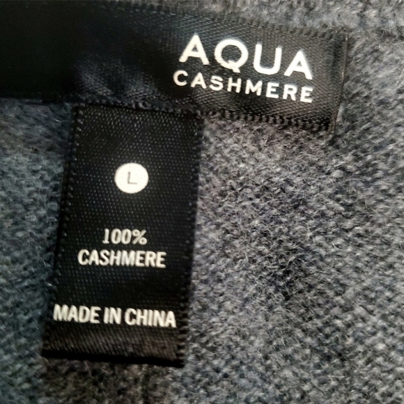 AQUA 100% Cashmere Sweater. SIZE L - Picture 3 of 5